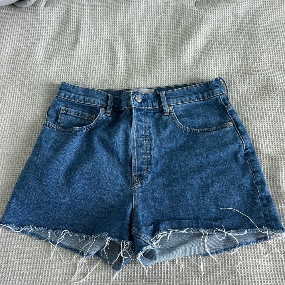 Everlane Denim Jean Shorts with Raw Hem